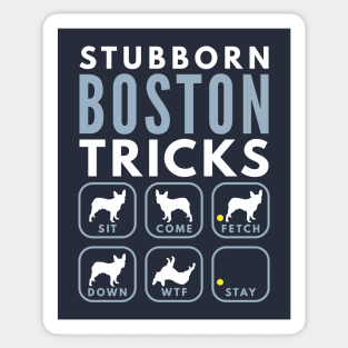 Stubborn Boston Tricks - Dog Training Sticker